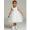 Many layers organza high quality custom made flowergirl gown