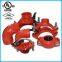 UL Listed, FM Approval Ductile Iron Grooved Mechanical Tee