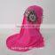 women beaded yellow peach muslim hijiab/latest fashion red d muslim hijab/new design muslim hijiab