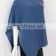 high quality luxury v neck 100%pure cashmere cable knit poncho