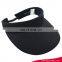 Black Plain Blank Visor Sun Hat Wholesales With Spandex Band