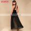 Charming professional design elegant maxi dress lace fabric dress with straps