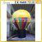 Rainbow color large inflatable hot air balloon model