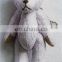 customized lace Teddy Bear movable mini animal plush stuff toys key bean chain