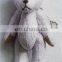 customized lace Teddy Bear movable mini animal plush stuff toys key bean chain