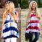 Tie dye shirt vest women's summer 2017 long loose shirt print women vest
