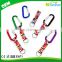 Winho Sublimated Webbing strap with Carabiner Hook and Split Ring