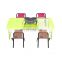 customized logo colorful double fold multifunction beach camp table