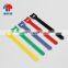 Custom Double Side Hook & Loop Nylon Back To Back Fixable Cable Ties With Logo Printed
