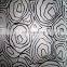 Etched stainless steel decor sheets 8K mirror Ti gold color etched plating