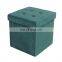 Customized Living Room Sofa Luxury Fabric Velvet Foldable Storage Ottoman Stool Chair
