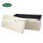 Reatai wholstered  folding pvc leather toy  book cloth storage bench seating and storage foldable