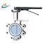Ductile iron cast iron stainless steel carbon steel lug butterfly valve handle manual operated wafer butterfly valve