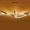Modern Ship Chandelier LED Hanging Light Fixture for Contemporary Living Room