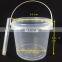 Oem Food Grade Flexible Ice Cream Pp Plastic Bucket
