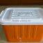 40L plastic storage box with wheels, lid and handle, storage bin