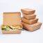 Kraft Paper Take Away Chinese Food Box, High Quality Food Take away food container Disposable Food Container
