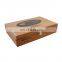 Premium handmade logo printing cigarette box wood