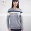 Ladies Fashion Roundneck Cashmere Sweaters with buttons on shoulder