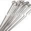 Fast delivery BBQ skewer stainless steel skewer 40cm long
