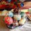 Wholesale hand painted decorative ceramic ball porcelain for fish bowl or christmas ornament