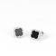 S925 sterling silver four-leaf clover earrings women's agate zircon earrings simple style earrings