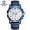 OCHSTIN 068A Military Men Sport Quartz Watches Leather Band Relogio Masculino Men's Business Watch