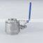 High Pressure Carbon Steel Stainless Steel 2 Way Ball Valve With Handle