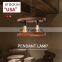 HUAYI Hot Selling Overseas Warehouse Dining Room Iron Wood Nordic Modern E26 Pendant Light Chandelier