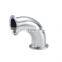 Food grade Sanitary Stainless Steel Welded Threaded  Pipe Fittings Elbow for Food and Beverage Industry