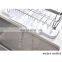 3 Piece Sturdy Kitchen Sink Side Draining Kitchen Counter Top Chrome Dish Drying Rack,Dish Rack and Drainboard Set