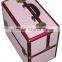 Pink Aluminum hard beauty makeup case,beauty box vanity case with crystal,