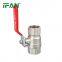IFAN Heat Resistant Ball Valve Customized Manual 1 Inch Brass Ball Valve
