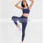 Custom High Quality No Front Rise Seams Leggings Match Fitness Sports Bra Yoga Sets Women Workout Gym Wear