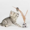 Meow Love New Soft Rubber Foam Cat Toy Ball With Feather Cat Sponge Sports Ball Kitten Interactive Toy