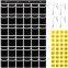 36 Clear Pockets Classroom Pocket Chart for Cell Phones,Pocket Chart Organizer for Calculator Holder with 36 Number Sticker Classroom Hanging Cell Phones Organizer