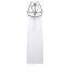Ins European and American V-neck hanging neck backless knitted beach dress with hollow out sexy slim fit strap beach dress, long skirt for women