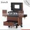Hot Selling Professional Cosmetic Rolling PVC Trolley Case 360 Degree Makeup Case With Wheels