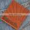 China gold supplier top grade garment genuine leather patches