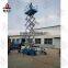 four wheels mobile scissor electric lift platform / hydraulic aerial work platform