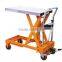 CE hydraulic hand double scissors lift table truck