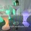 New PE plastic Bar Chair sttol with LED light and remote control YXF-5611A