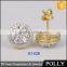 2016 Cheap Price 925 Silver Jewelry Hip Hop Earring Round Stud Earring