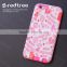 DIY Printing Flower Surface TPU+PC Cell phone case for Iphone 5s 6s 7