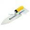 construction tools stainless steel plastering trowel with rubber handle