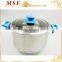 high-end design stainless steel casserole hot pot T-type lid and silicone paint bakelite handles