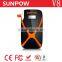 sunpow 8000mah lcd display Multi funcation automobile emergency power bank lithium battery 12v car jump starter