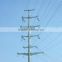 Hot sale galvanized power pole q235 steel transmission line steel pole tower
