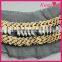 Latest gold beads garment neckline design WNL-1563
