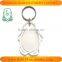 Plastic Transparent Blank Insert Photo Picture Keychain Frame Keyring